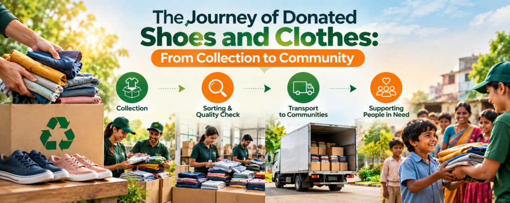 The Journey of Donated Shoes and Clothes: From Collection to Community